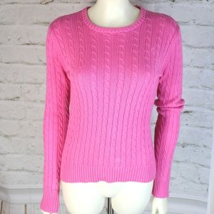 Lilly Pulitzer || Pink Knit Pull-Over Sweater, 100% Cotton